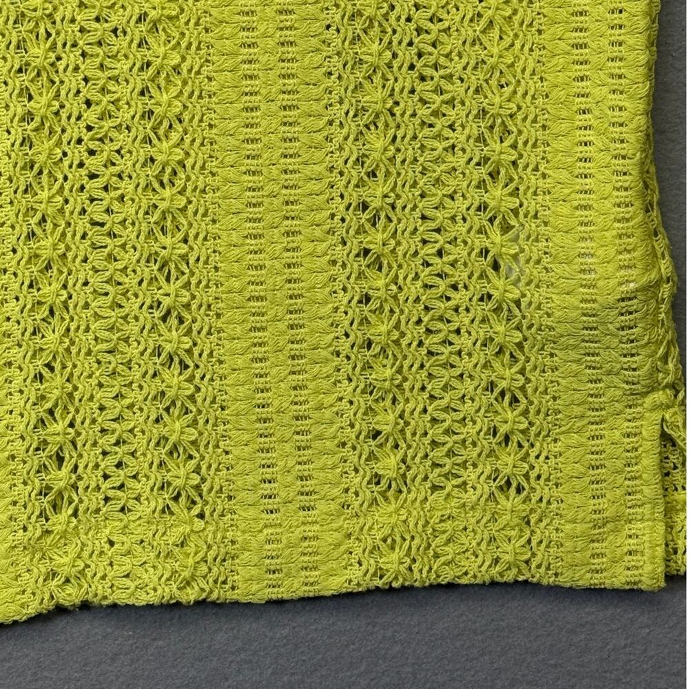 Mode of One Men's Crochet Relaxed fit Camp Shirt Harvest Pear Large $50 - Picture 5 of 7
